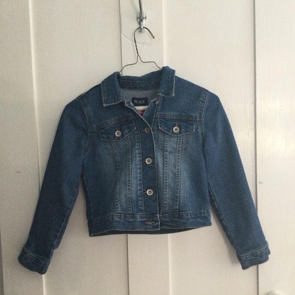 The Children’s Place Denim Jacket—size 7/8, like new condition